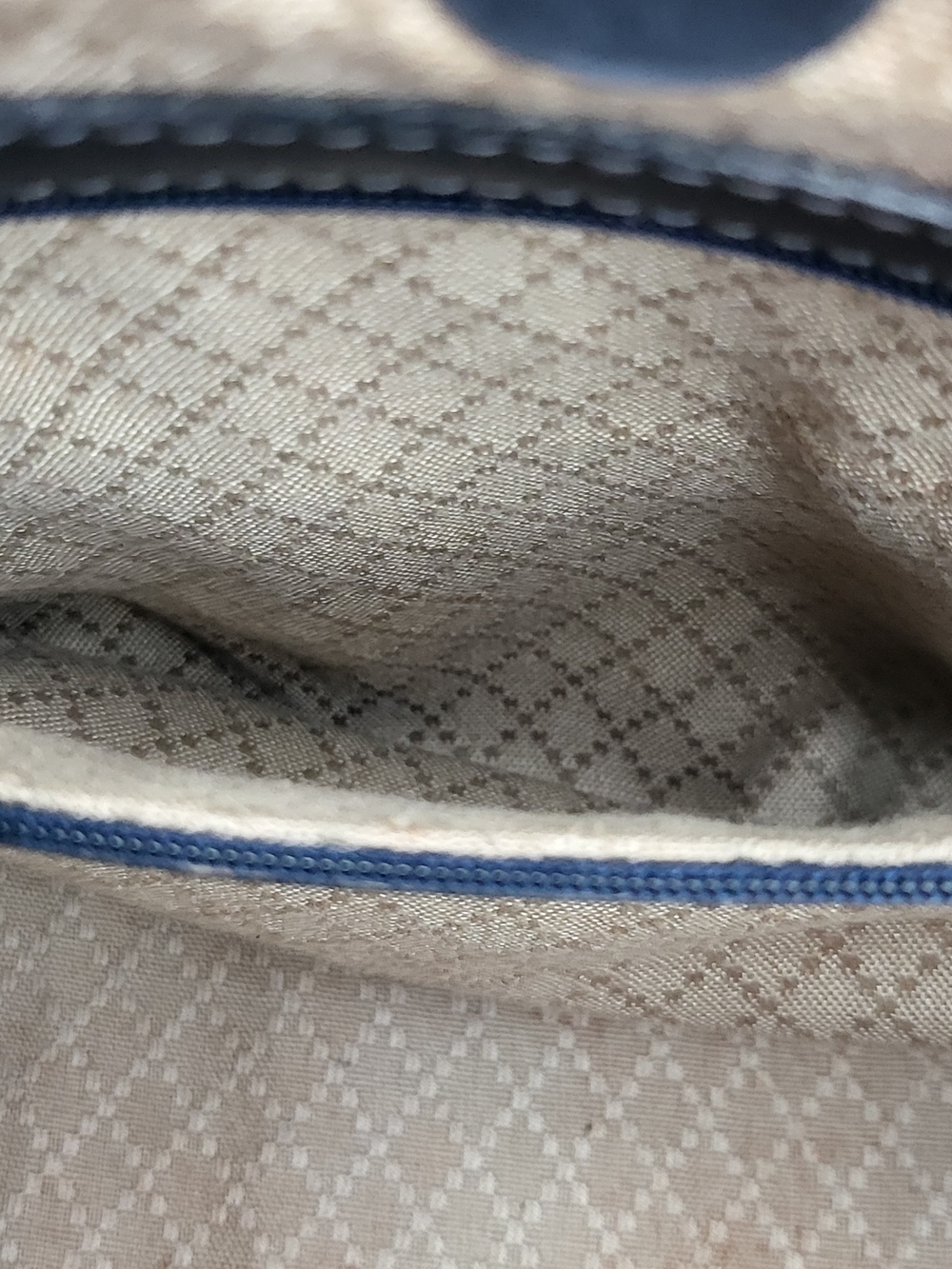 Gucci Vintage Canvas Leather Navy Sherry Line Boston 30 Bag..Auth..w/COA. - Picture 14 of 16
